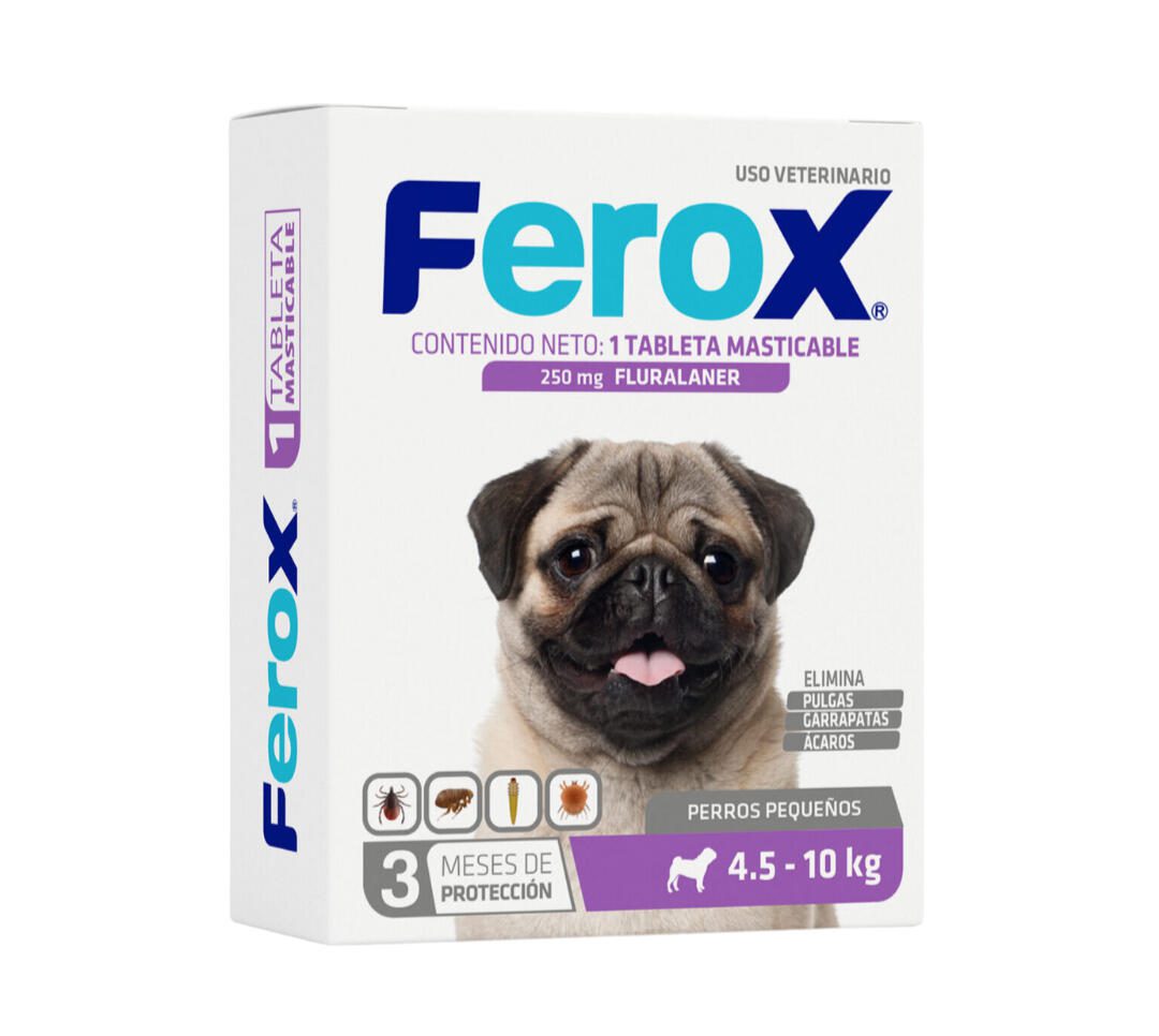 Ferox Tableta Masticable para perros medianos 4.5 - 10 kg